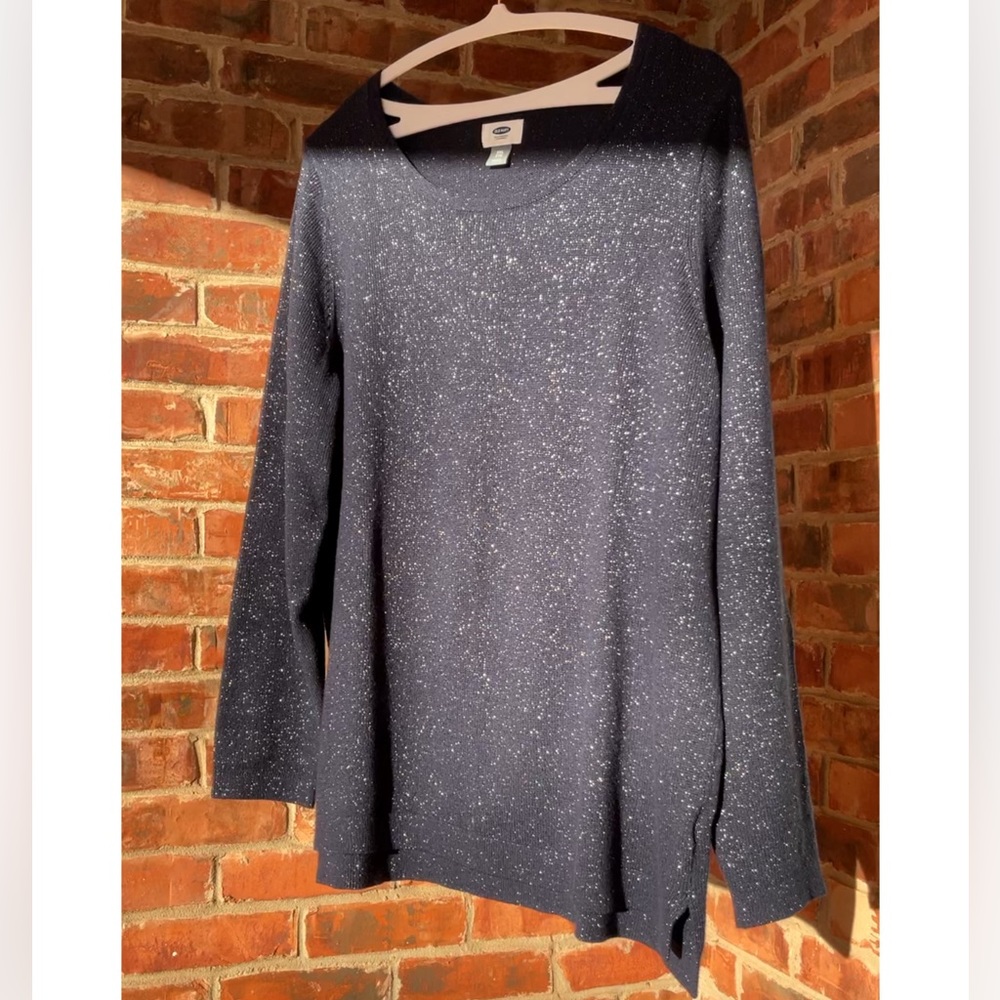 Midnight Blue Sparkly Sweater Size XXL
